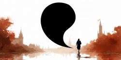 oxford comma floating above