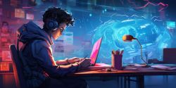 student using AI when writing