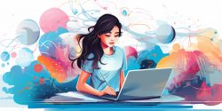 student writing at a desk
