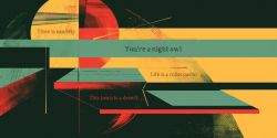 metaphors written on an abstract background