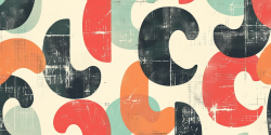 pattern orf coloured quotation marks