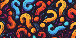 pattern of question marks