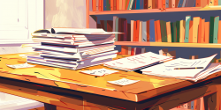 documents on a table for copy-editing