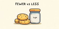 fewer vs less