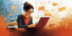 person writing an email opener