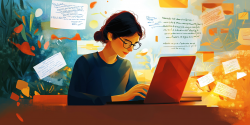 person writing documents