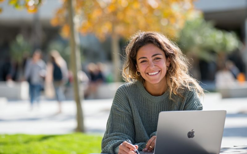 student using academic editing services